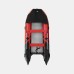 Надувная лодка ПВХ Gladiator C400AL, пайол алюминиевый, красный/черный