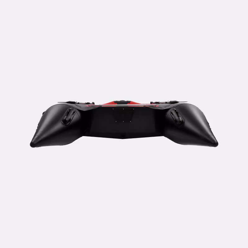 Надувная лодка ПВХ Gladiator C400AL, пайол алюминиевый, красный/черный