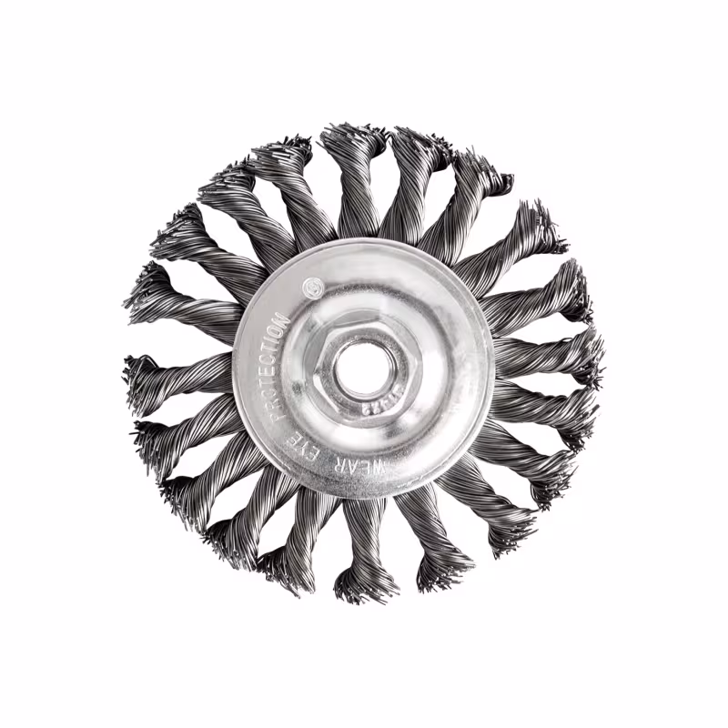 Кордщетка для УШМ радиальная витая 150*22,2 мм Практика 
