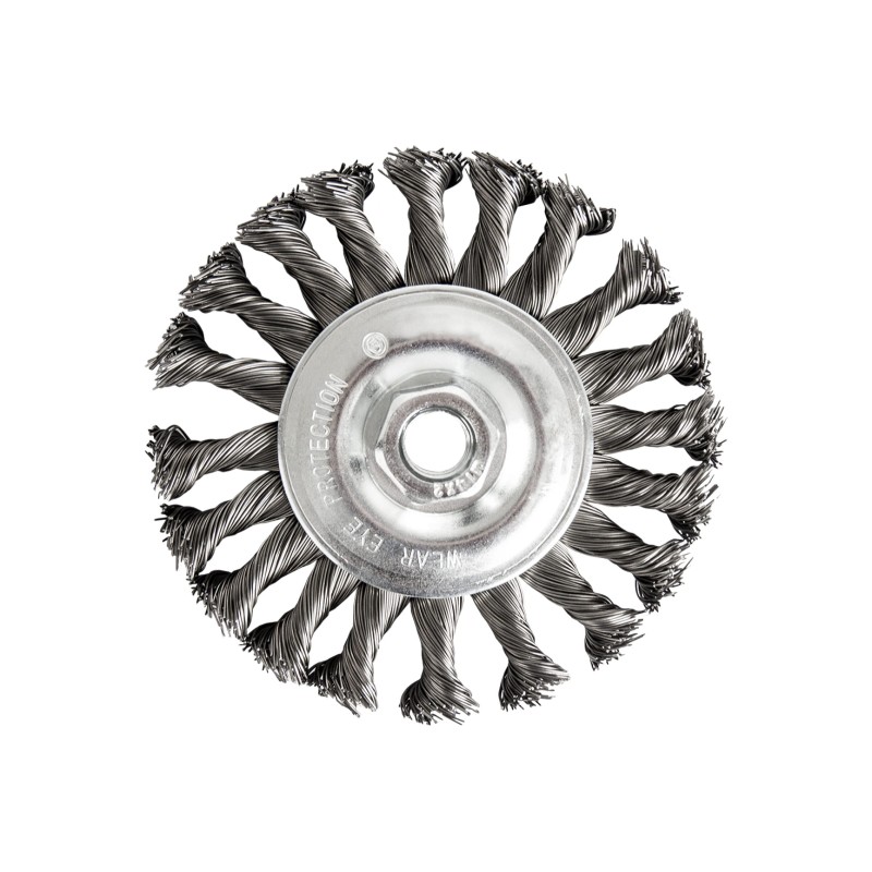 Кордщетка для УШМ радиальная витая 150*22,2 мм Практика 