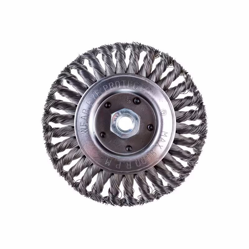 Кордщетка для УШМ радиальная витая 150*22,2 мм Практика 