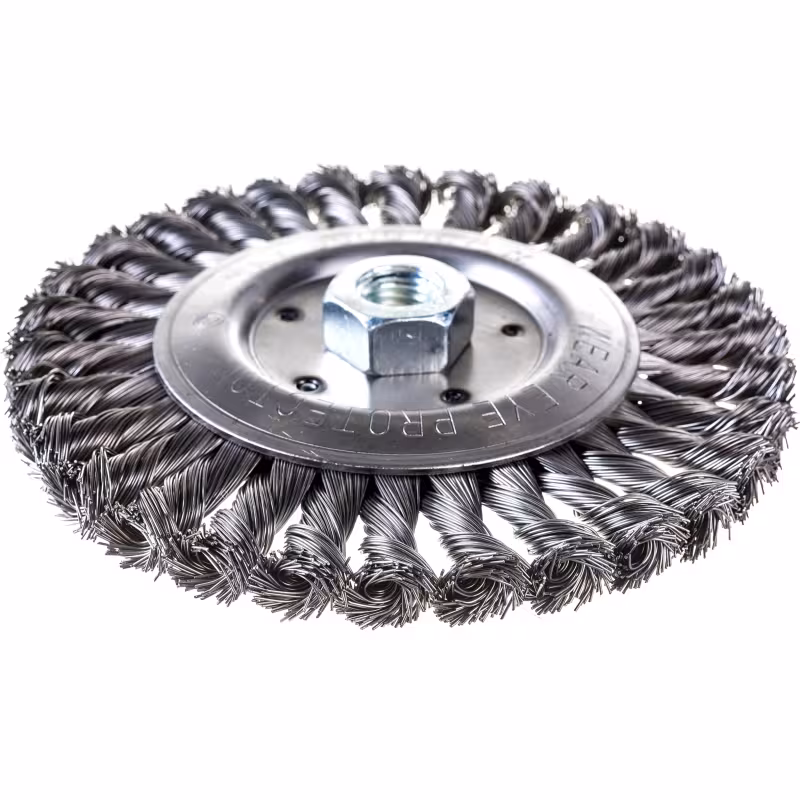 Кордщетка для УШМ радиальная витая 150*22,2 мм Практика 