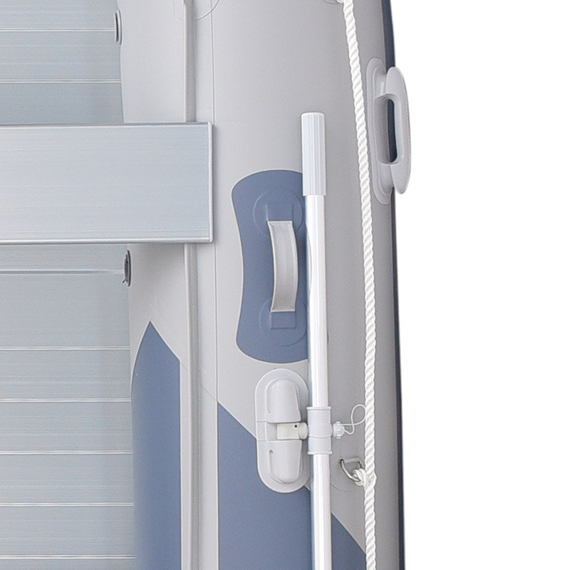 Надувная лодка ПВХ Gladiator  C370AL, пайол алюминиевый, красный/черный