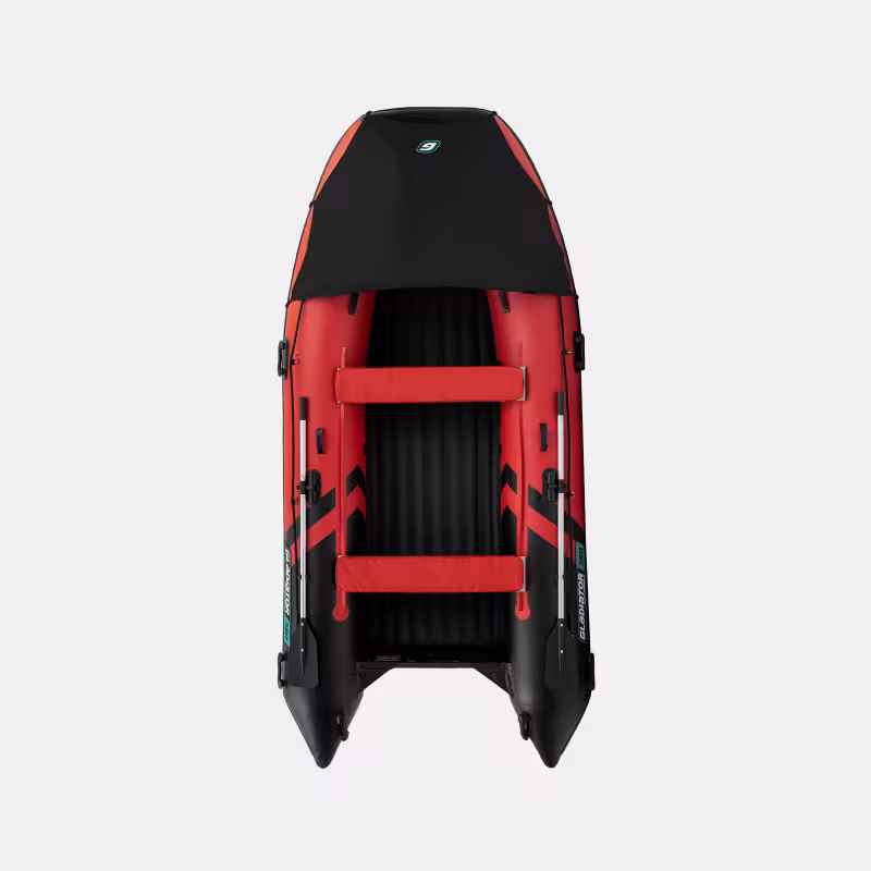 Надувная лодка ПВХ Gladiator Air PRO E380PRO, НДНД, красный/черный