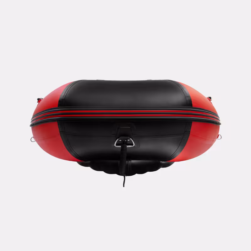 Надувная лодка ПВХ Gladiator Air PRO E380PRO, НДНД, красный/черный