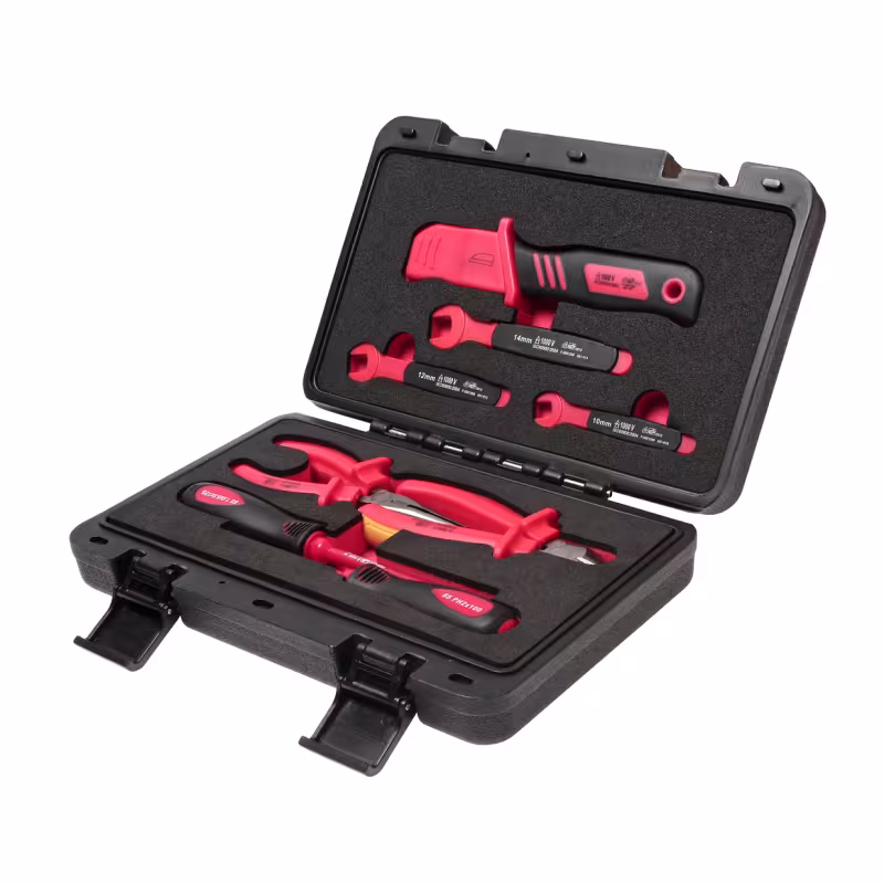 Набор инструментов JTC I007 1000V с изоляцией, 9 предметов