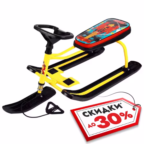 Снегокат Nika Kids Тимка Спорт 1 F1, желтый/черный
