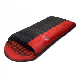 Мешок спальный Indiana Maxfort Plus R-zip 360700045, черный/красный (до -15°С)
