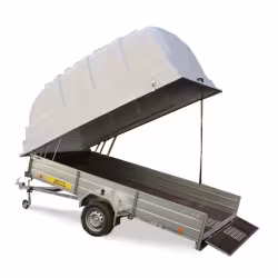 Прицеп бортовой одноосный Вектор ЛАВ 81012А с крышкой