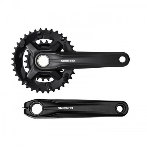 Комплект шатунов Shimano FC-MT210, Acera, 175мм, HLT, 36x22T, черный