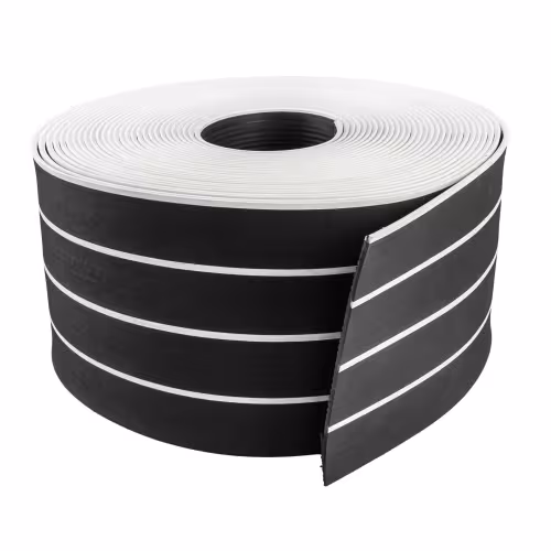 Покрытие палубное Marine Rocket MR0001, черный, белая полоса