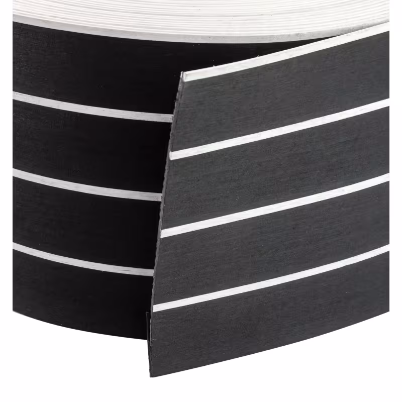 Покрытие палубное Marine Rocket MR0001, черный, белая полоса