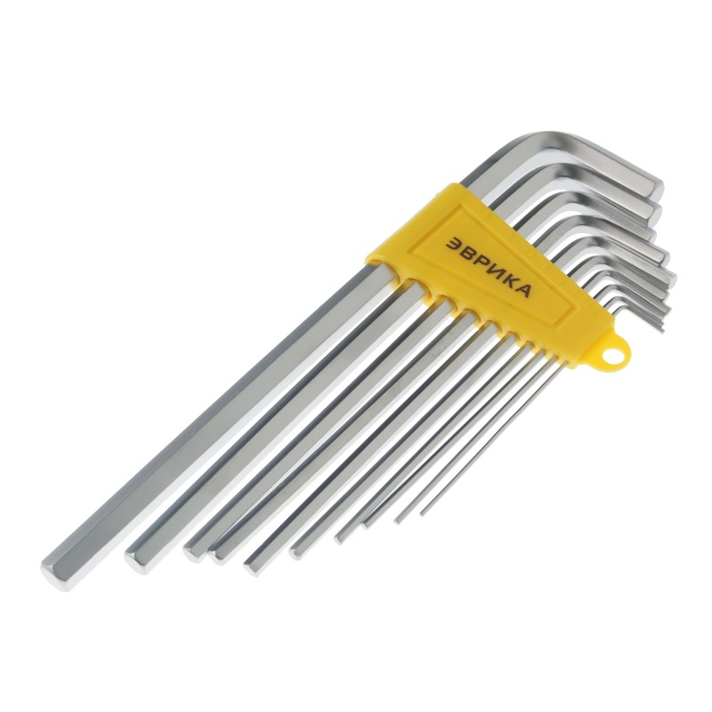 Набор ключей шестигранных Эврика ER-15101XL, 1,5-10 мм, 10 предметов