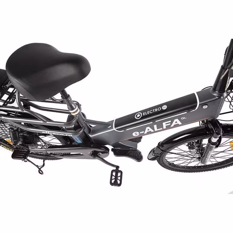 Велогибрид Eltreco e-ALFA GL GREEN CITY Черный