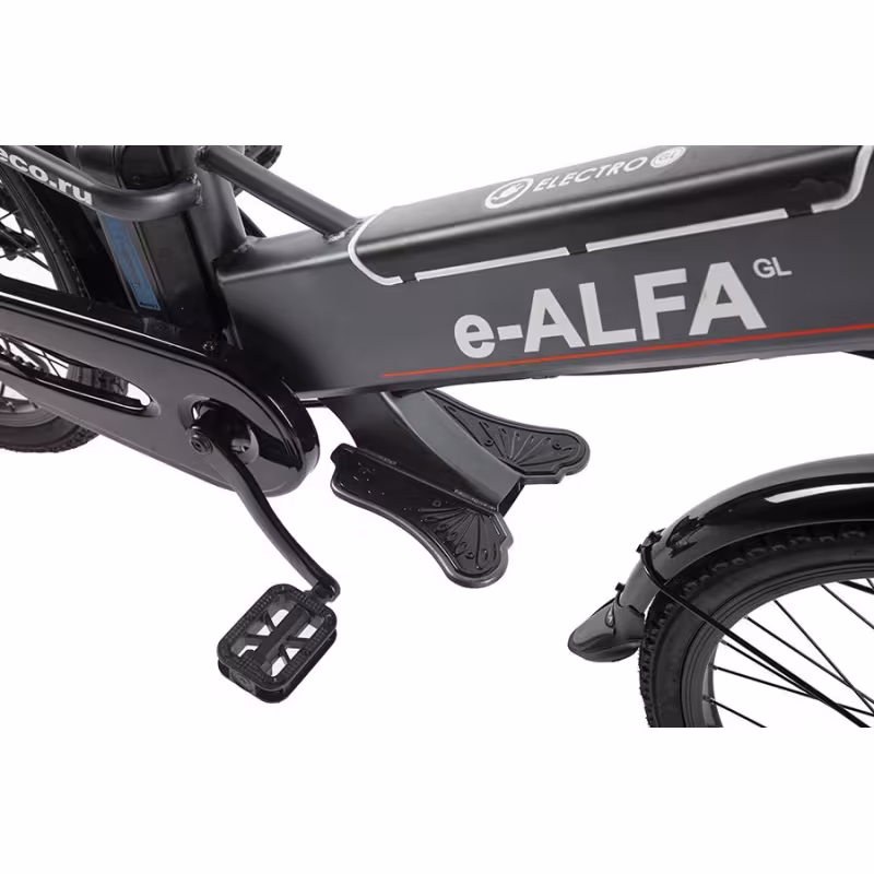 Велогибрид Eltreco e-ALFA GL GREEN CITY Черный