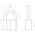 Замок навесной Стандарт AL-760