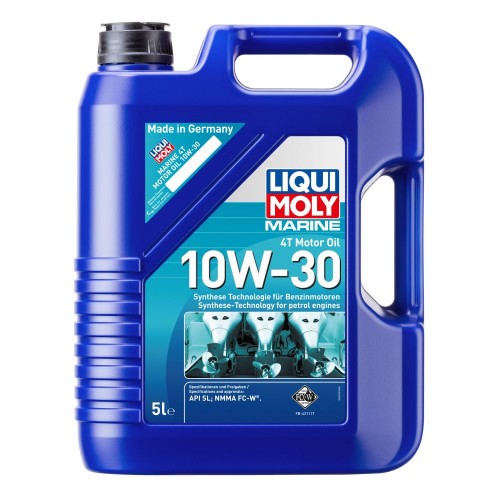 Масло моторное HC - синтетическое Liqui Moly Marine 4T Motor Oil 10W30, 5 л