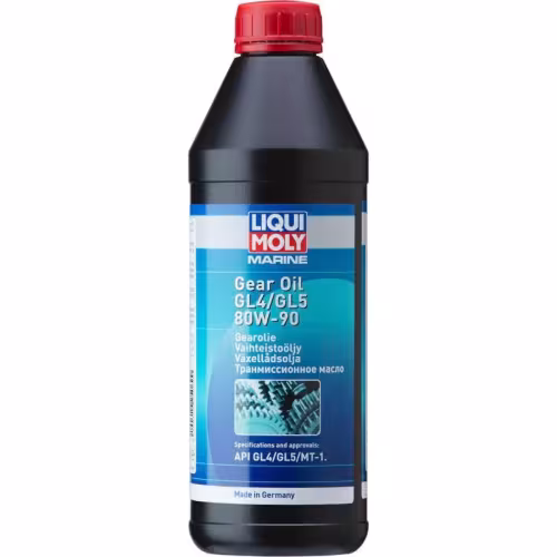 Масло трансмиссионное минеральное для водной техники Liqui Moly Marine Gear Oil GL4/GL5 80W90, 1 л 