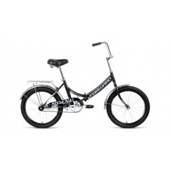 Велосипед городской складной подростковый FORWARD ARSENAL 20 1.0, рост 14, 1 скорость, серый/черный