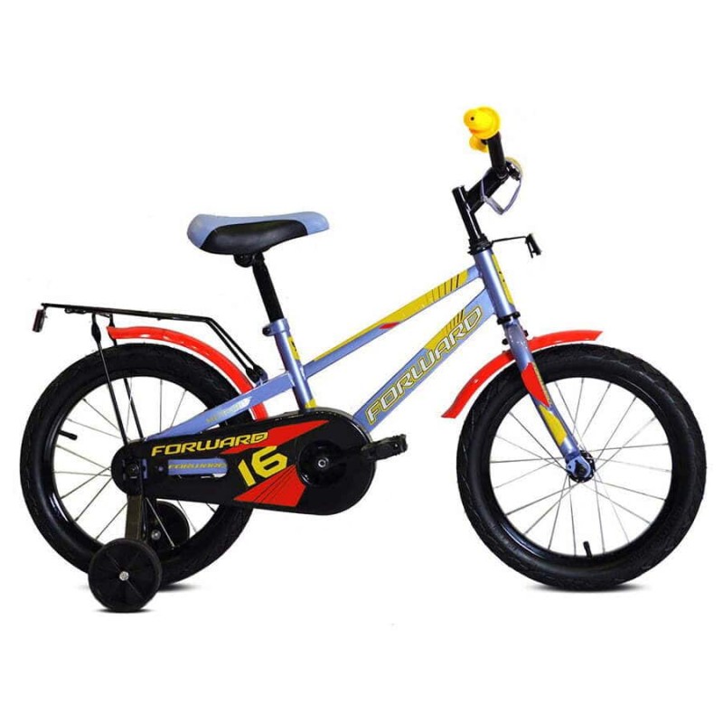 Велосипед 18 FORWARD METEOR (18" 1 ск.) ( серый/желтый )