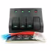 Панель бортового питания 4 Gang Switch Panel, 4 переключателя, 310081, черный