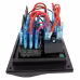 Панель бортового питания 4 Gang Switch Panel, 4 переключателя, 310081, черный