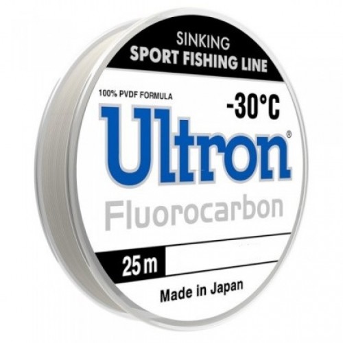 Леска флюорокарбоновая Ultron Fluorocarbon 0.18 мм, 2.9 кг, 25 м