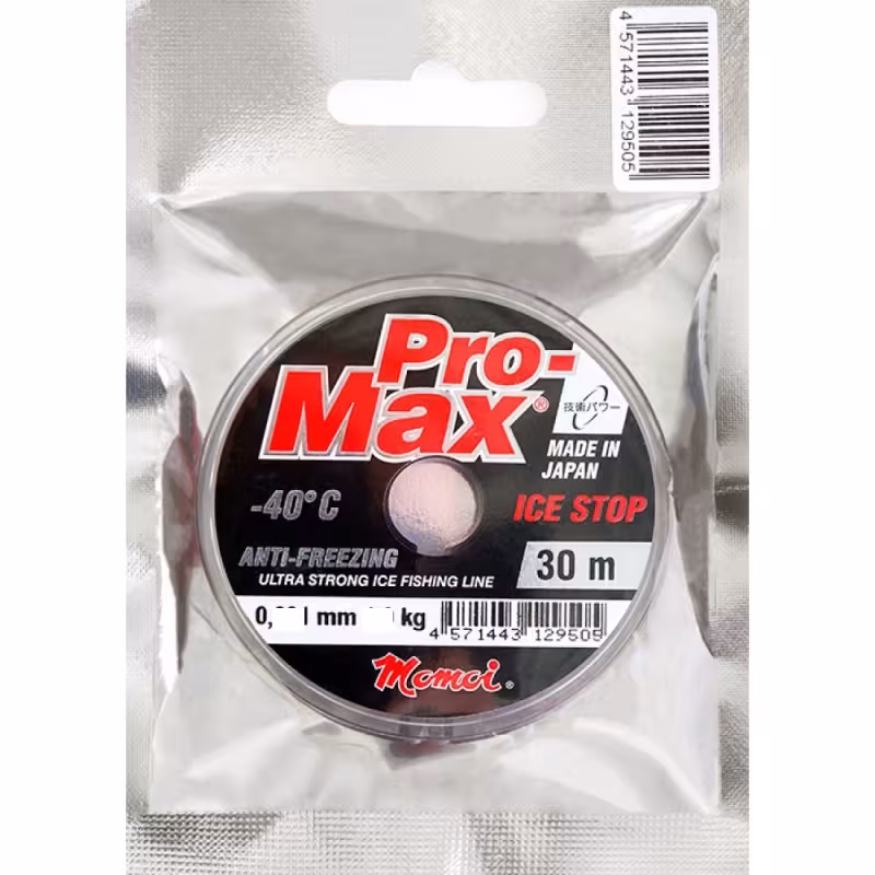 Леска монофильная Momoi Pro-Max Ice Stop 0.205 мм, 5 кг, 30 м