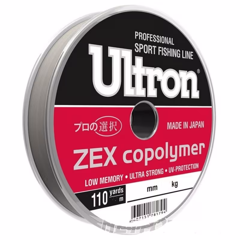 Леска монофильная Momoi ULTRON Zex Copolymer 0.22 мм, 3.0 кг, 6.0 м 