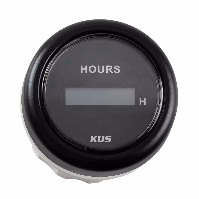 Счетчик моточасов цифровой Kus KY39201, черный