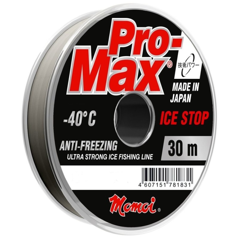 Леска монофильная Momoi Pro-Max Ice Stop 0.128 мм, 1.8 кг, 30 м