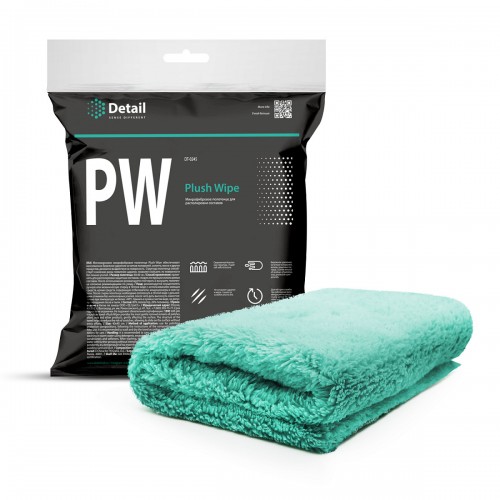 Салфетка из микрофибры для располировки составов Detail PW Plush Wipe DT-0245, 40х40 см