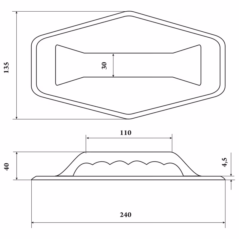 Ручка для переноски лодки ПВХ Badger DJ1004