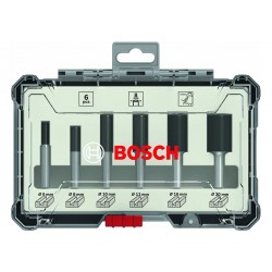 Набор фрез прямых Bosch 2607017466, 6 шт