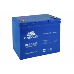 Аккумулятор Sunways AGM OSB 75Ah, 12V