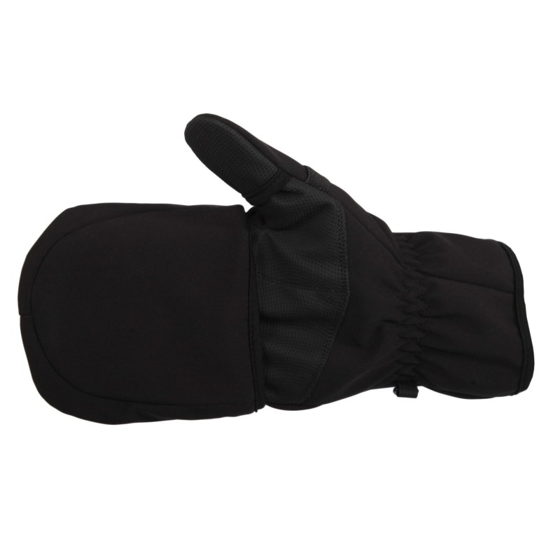 Перчатки с откидным верхом Norfin Softshell, черный, размер L