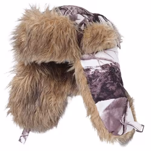 Шапка-ушанка Norfin Hunting White, Nortex Breathable, белый/коричневый, размер L 