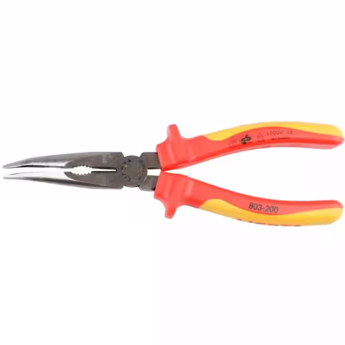 Длинногубцы загнутые Licota APT-37003B 1000V, 200 мм