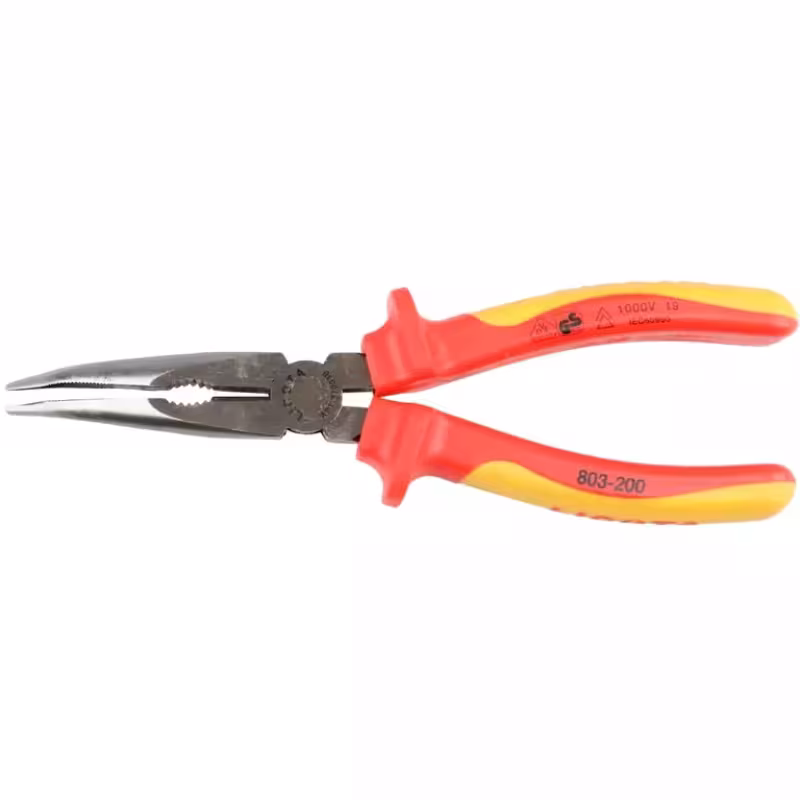 Длинногубцы загнутые Licota APT-37003B 1000V, 200 мм