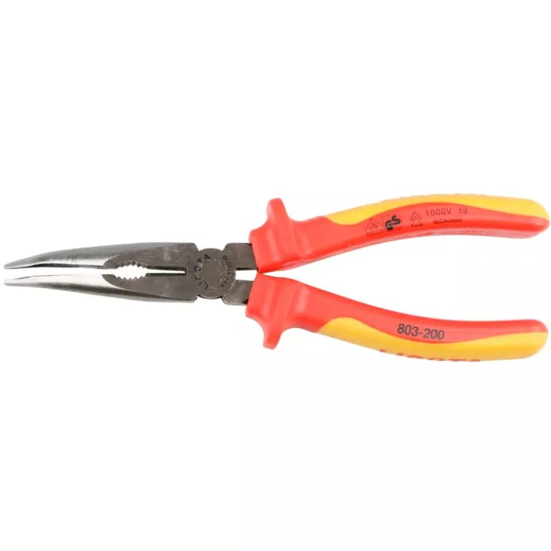Длинногубцы загнутые Licota APT-37003B 1000V, 200 мм