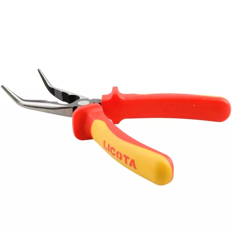Длинногубцы загнутые Licota APT-37003B 1000V, 200 мм