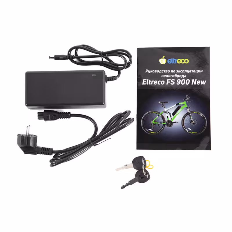 Велогибрид Eltreco FS 900 new 2206, черно-зеленый