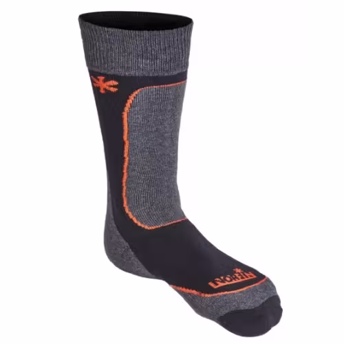 Термоноски Norfin T3M Nordic Merino Midweight, серый/черный, размер 42-44 (L)