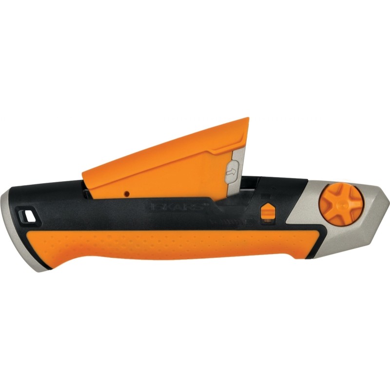 Нож строительный с выдвижным сменным лезвием Fiskars СarbonMax, 25 мм
