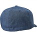 Кепка-бейсболка Fox Transposition Flexfit Hat Blue Steel, синий, размер S-M
