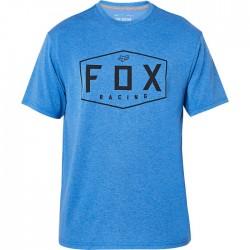 Футболка мужская Fox Crest SS Tech Tee, ткань Drirelease, голубой, размер L