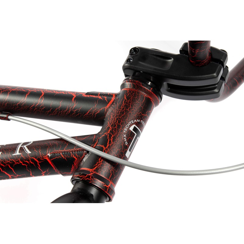 Велосипед BMX подростковый TECH TEAM GRASSHOPPER BMX 20, рост 20,5, 1 скорость, красный/серый