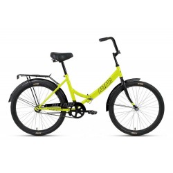 Велосипед ALTAIR CITY 24 складной (24", 1 скорость, рост 16"), зеленый/серый