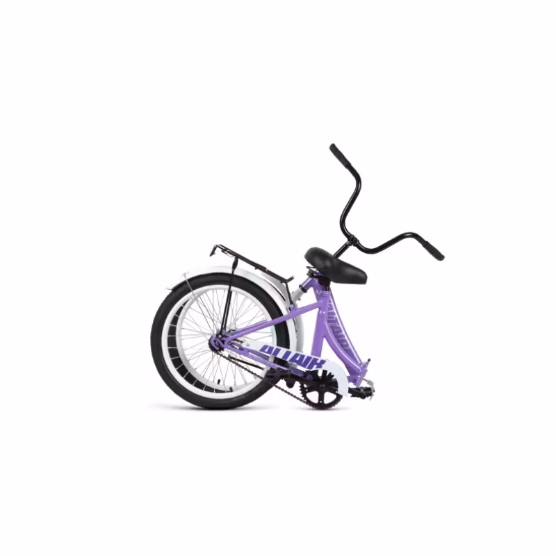 Велосипед городской подростковый ALTAIR CITY 20 складной, рост 14, 1 скорость, фиолетовый/серый