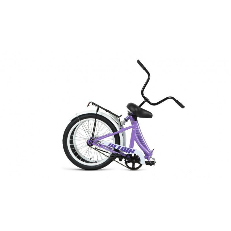 Велосипед городской подростковый ALTAIR CITY 20 складной, рост 14, 1 скорость, фиолетовый/серый